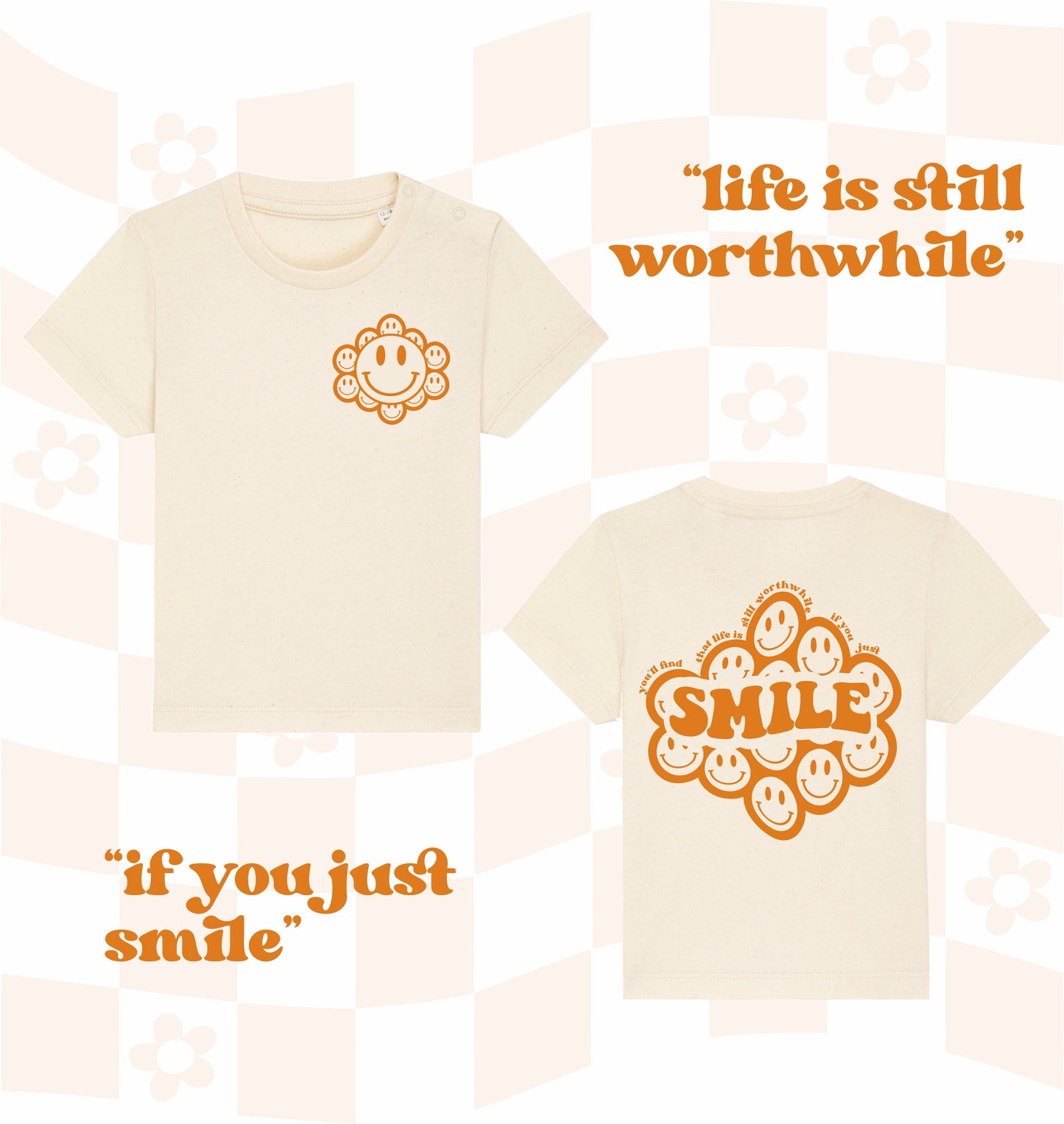 Smile Unisex Tee - Natural