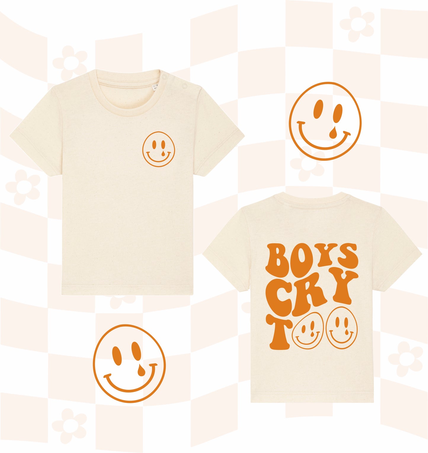 Boys Cry Too Unisex Tee - Natural