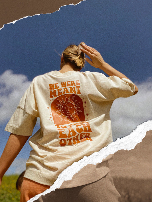 We Were Meant To Find Each Other Unisex Tee - Natural