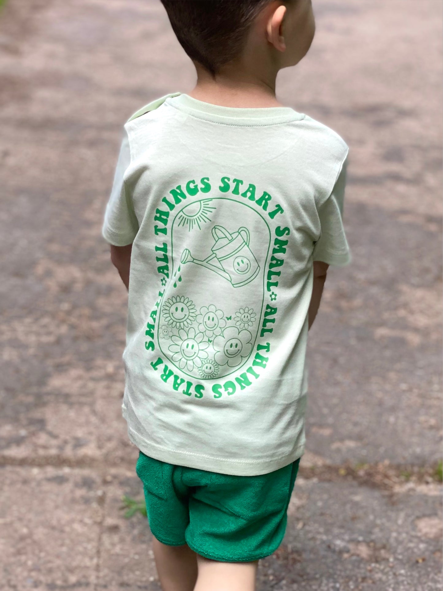 All Things Start Small  Unisex Tee - Mint Green