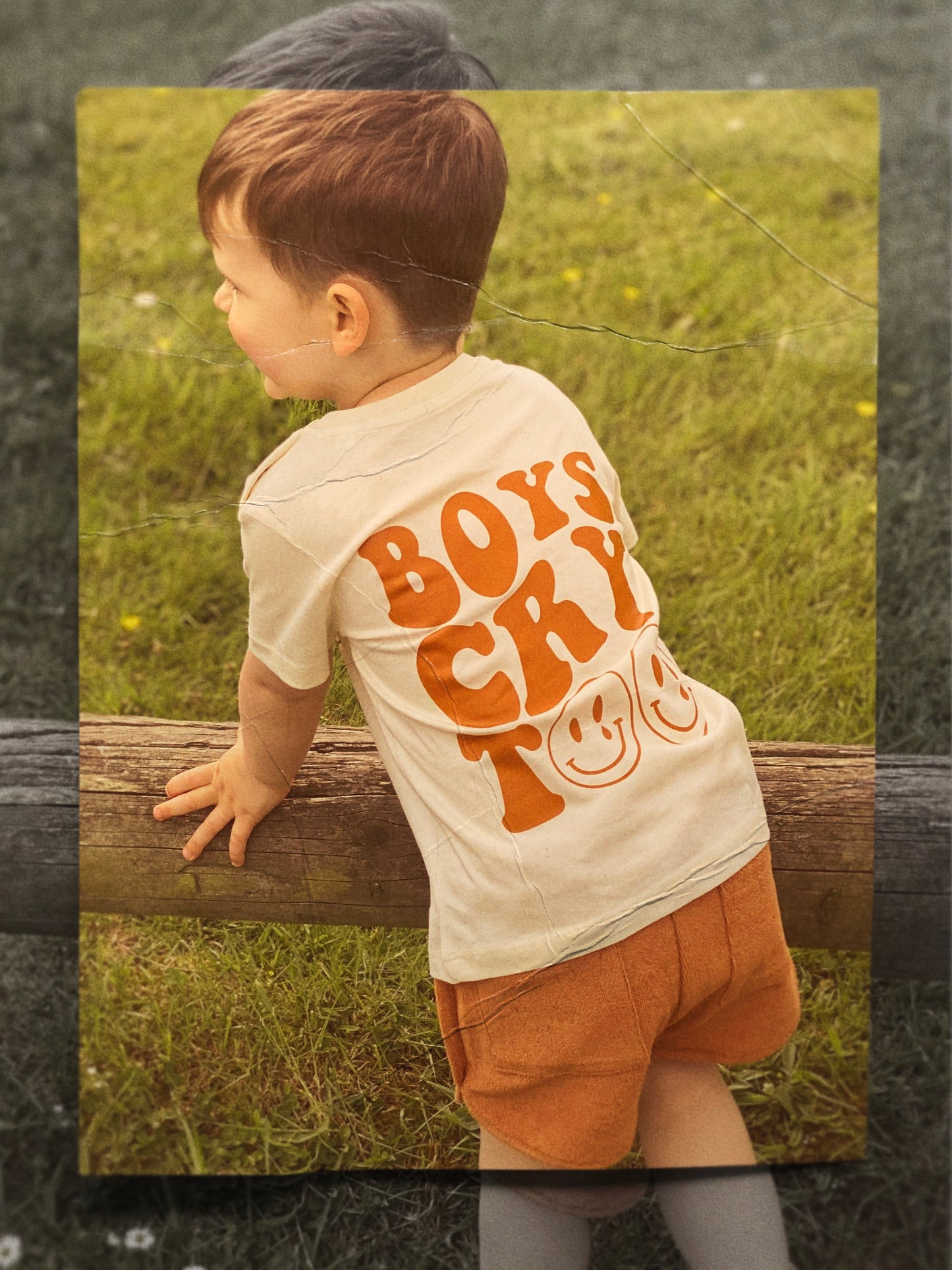 Boys Cry Too Unisex Tee - Natural