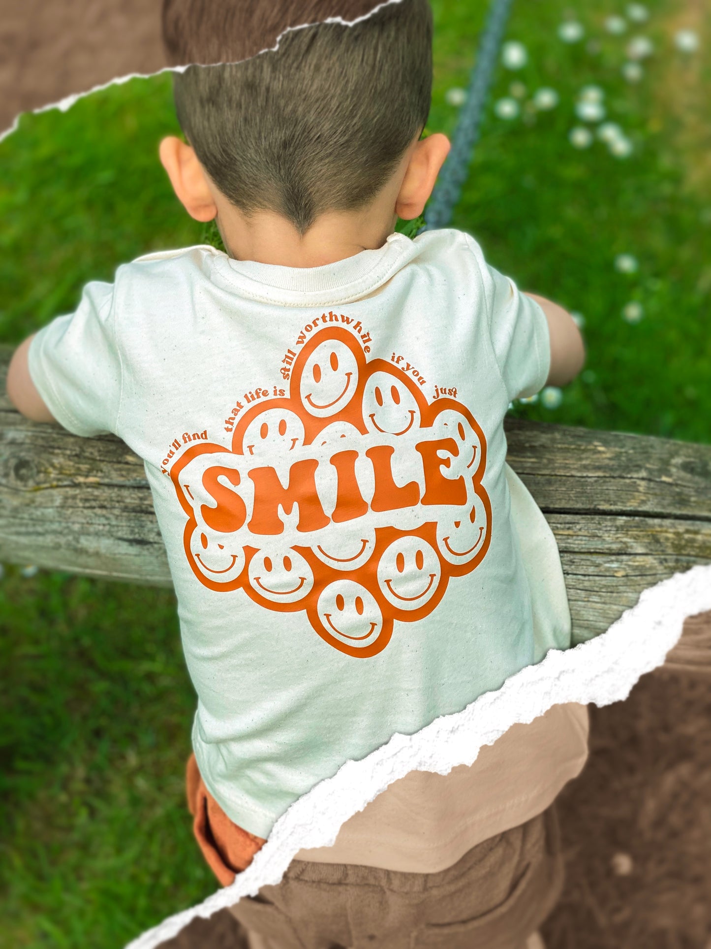 Smile Unisex Tee - Natural